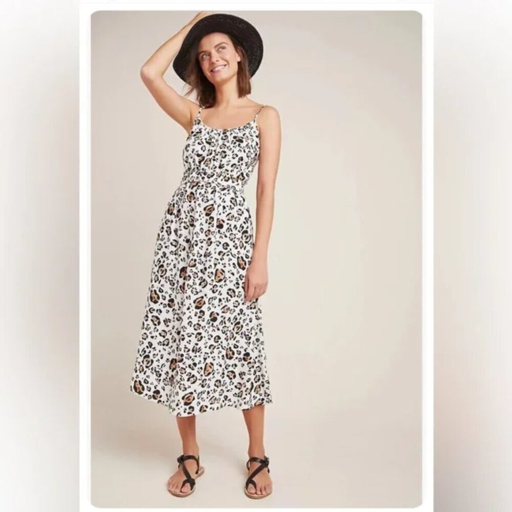 Corey Lynn‎ Calter - Anthropologie Arabella Leopard Print Dress - XS